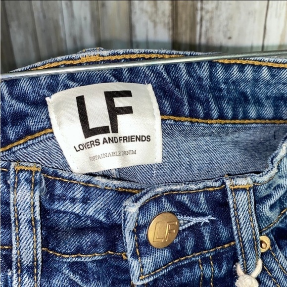 NWT Lovers + Friends Ryan High Rise Loose Straight Jeans Palm Canyon - Picture 10 of 12